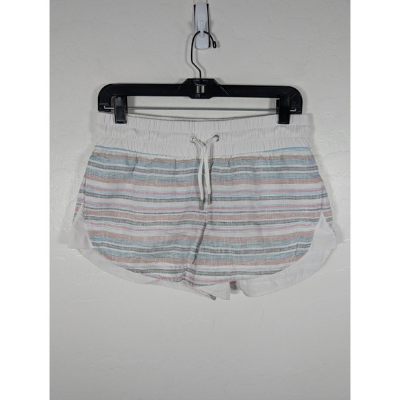 Athleta Pants - ATHLETA Shorts Womens Size 6 Beachside Cabo Linen 3.5" Shortie Striped 405736